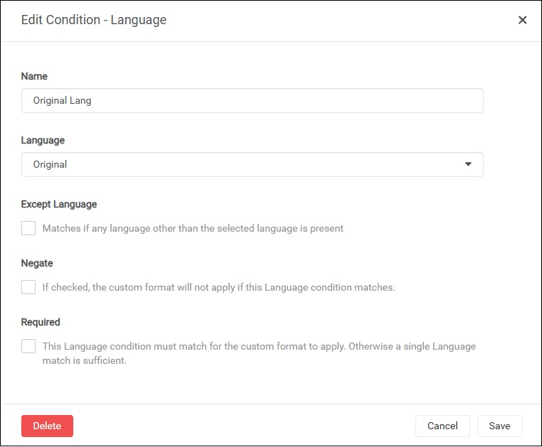add language